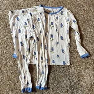Kyte Long Sleeved Pajamas in Bluebonnet